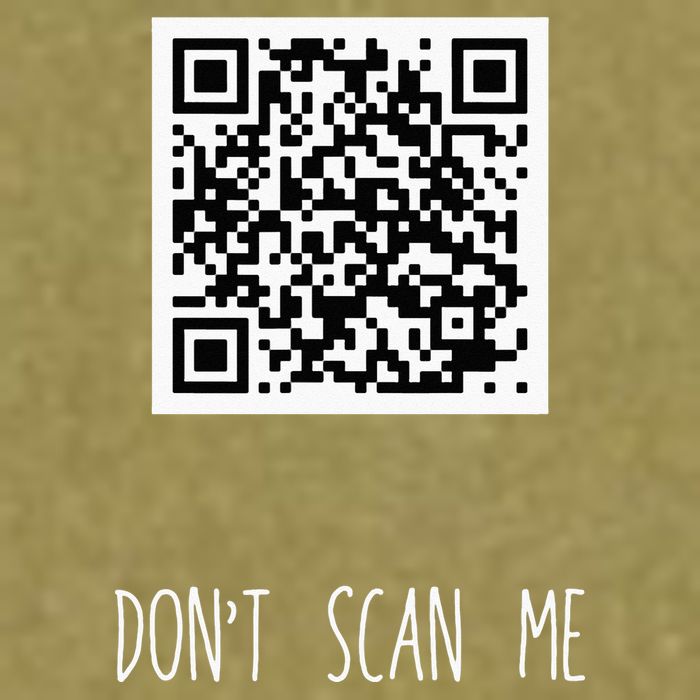 Rick Roll QR Scan Code Funny Joke Garment-Dyed Women's Muscle Tee