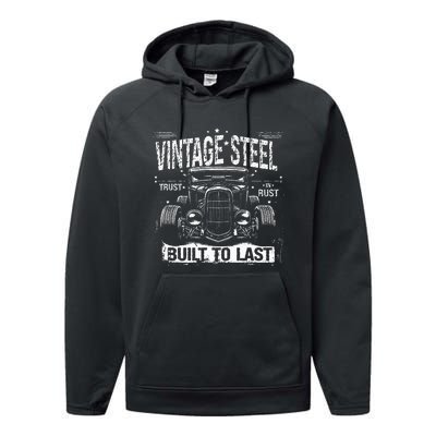 Rat Rod Quote Vintage Hot Rod Car Performance Fleece Hoodie