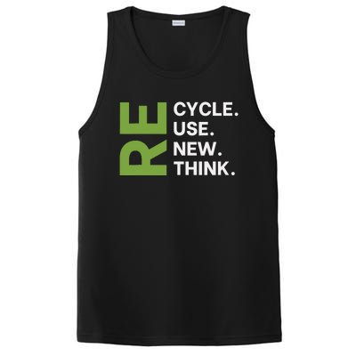 Recycle Reuse Renew Rethink Earth Day Environmental Activism PosiCharge Competitor Tank