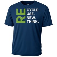 Recycle Reuse Renew Rethink Earth Day Environmental Activism Cooling Performance Crew T-Shirt