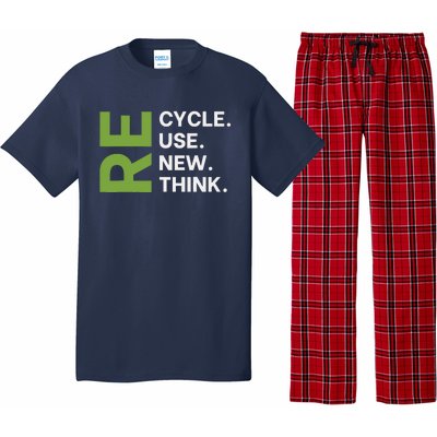 Recycle Reuse Renew Rethink Earth Day Environmental Activism Pajama Set