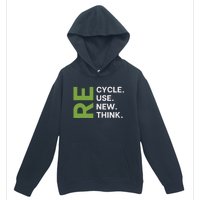 Recycle Reuse Renew Rethink Earth Day Environmental Activism Urban Pullover Hoodie