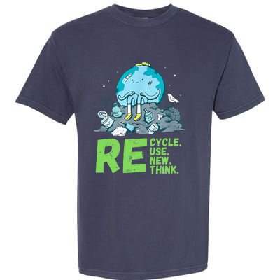 Recycle Reuse Renew Rethink Crisis Environmental Activism Garment-Dyed Heavyweight T-Shirt