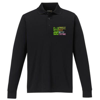 Recycle Reuse Renew Rethink Crisis Environmental Activism Performance Long Sleeve Polo