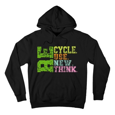 Recycle Reuse Renew Rethink Crisis Environmental Activism Hoodie