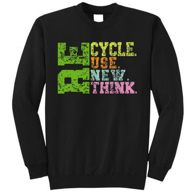 Recycle Reuse Renew Rethink Crisis Environmental Activism Sweatshirt