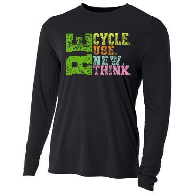 Recycle Reuse Renew Rethink Crisis Environmental Activism Cooling Performance Long Sleeve Crew