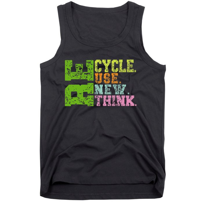 Recycle Reuse Renew Rethink Crisis Environmental Activism Tank Top