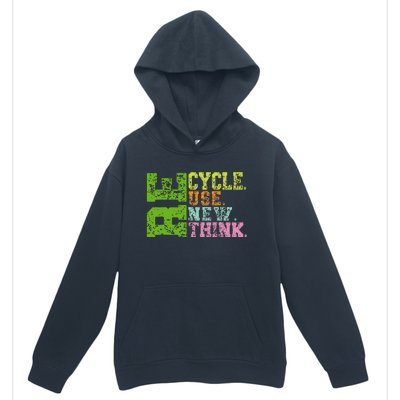 Recycle Reuse Renew Rethink Crisis Environmental Activism Urban Pullover Hoodie