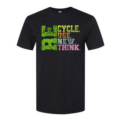 Recycle Reuse Renew Rethink Crisis Environmental Activism Softstyle CVC T-Shirt