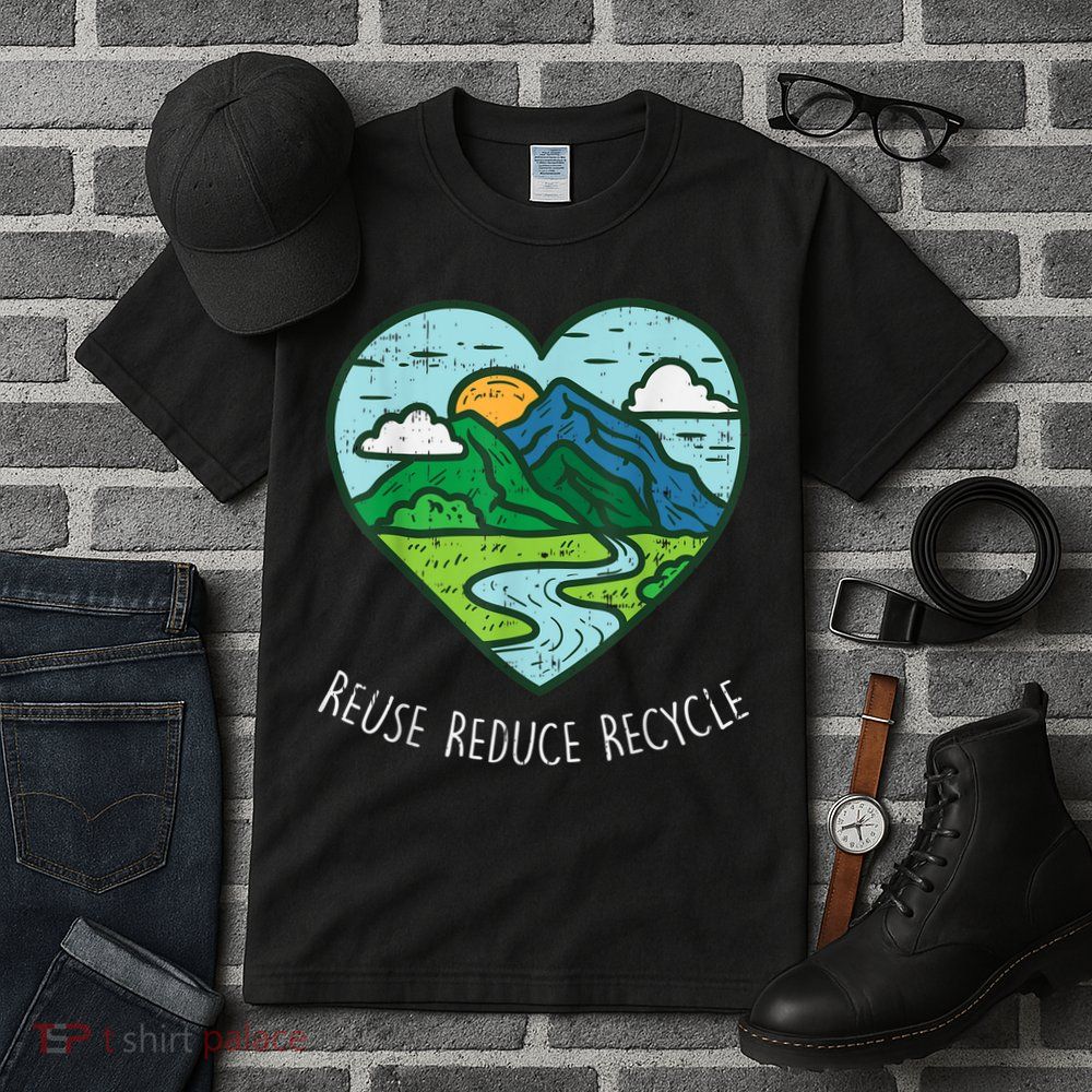 Reuse Reduce Recycle Earth Day Environmentalist Gift Tall T-Shirt