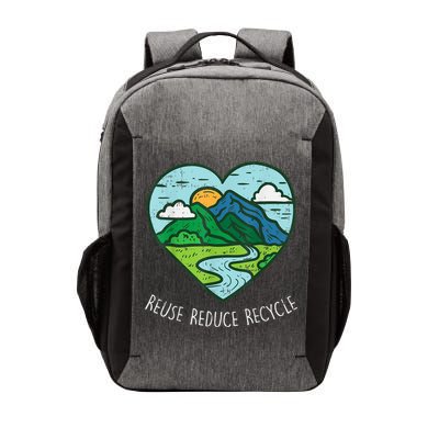 Reuse Reduce Recycle Earth Day Environmentalist Gift Vector Backpack