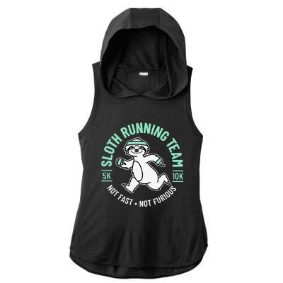 Run Run Ladies PosiCharge Tri-Blend Wicking Draft Hoodie Tank