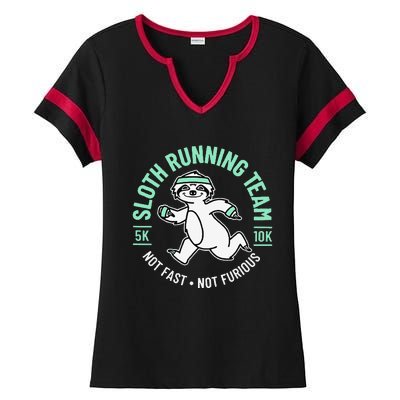 Run Run Ladies Halftime Notch Neck Tee