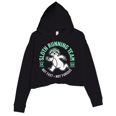 Run Run Crop Fleece Hoodie