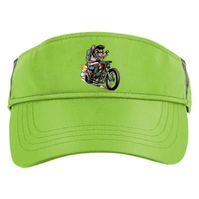 Rockabilly Rats Riding A Bike Adult Drive Performance Visor