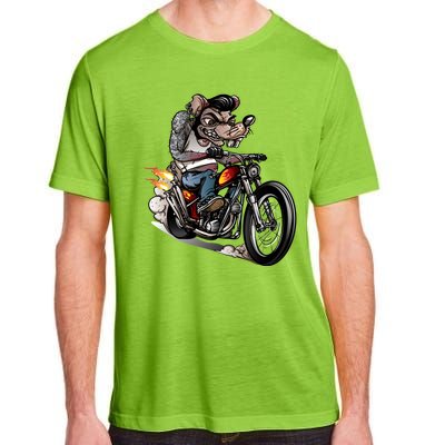 Rockabilly Rats Riding A Bike Adult ChromaSoft Performance T-Shirt