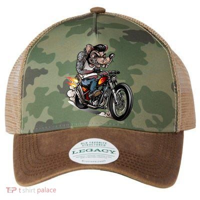 Rockabilly Rats Riding A Bike Legacy Tie Dye Trucker Hat