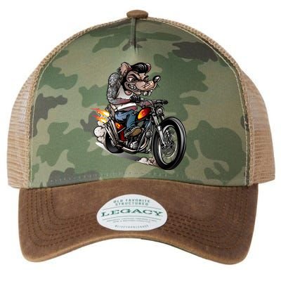 Rockabilly Rats Riding A Bike Legacy Tie Dye Trucker Hat