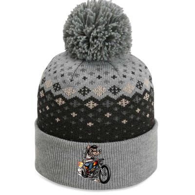 Rockabilly Rats Riding A Bike The Baniff Cuffed Pom Beanie