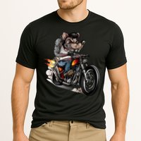 Rockabilly Rats Riding A Bike Cooling Performance Crew T-Shirt