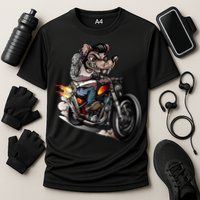Rockabilly Rats Riding A Bike Cooling Performance Crew T-Shirt
