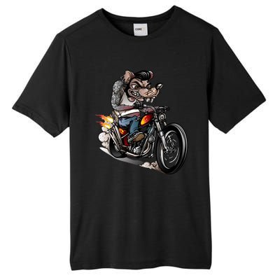 Rockabilly Rats Riding A Bike Tall Fusion ChromaSoft Performance T-Shirt