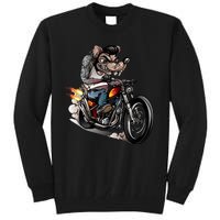 Rockabilly Rats Riding A Bike Tall Sweatshirt