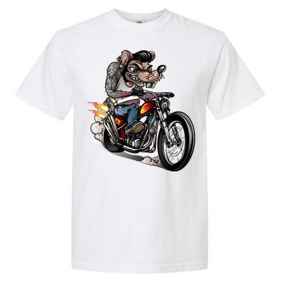 Rockabilly Rats Riding A Bike Garment-Dyed Heavyweight T-Shirt