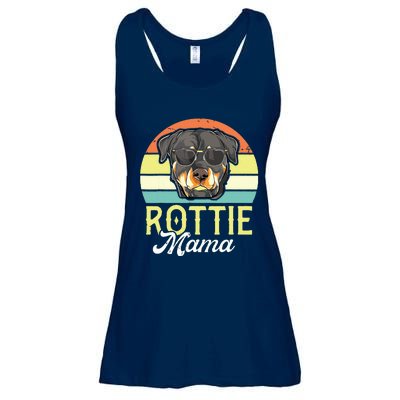 Retro Rottweiler Rottie Mama Shirts Women Mothers Day Dog Ladies Essential Flowy Tank