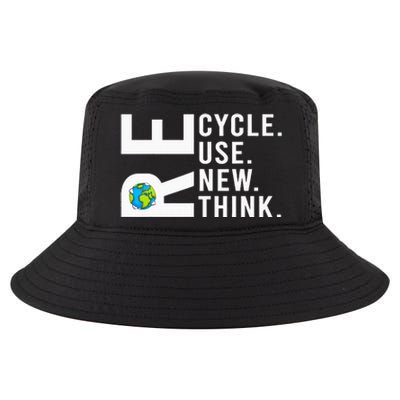 Recycle Reuse Renew Rethink Earth Day Environmental Activism Cool Comfort Performance Bucket Hat