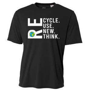 Recycle Reuse Renew Rethink Earth Day Environmental Activism Cooling Performance Crew T-Shirt