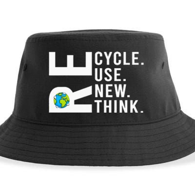 Recycle Reuse Renew Rethink Earth Day Environmental Activism Sustainable Bucket Hat