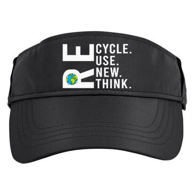 Recycle Reuse Renew Rethink Earth Day Environmental Activism Adult Drive Performance Visor