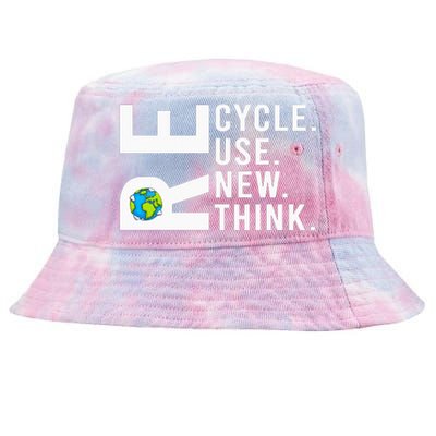 Recycle Reuse Renew Rethink Earth Day Environmental Activism Tie-Dyed Bucket Hat