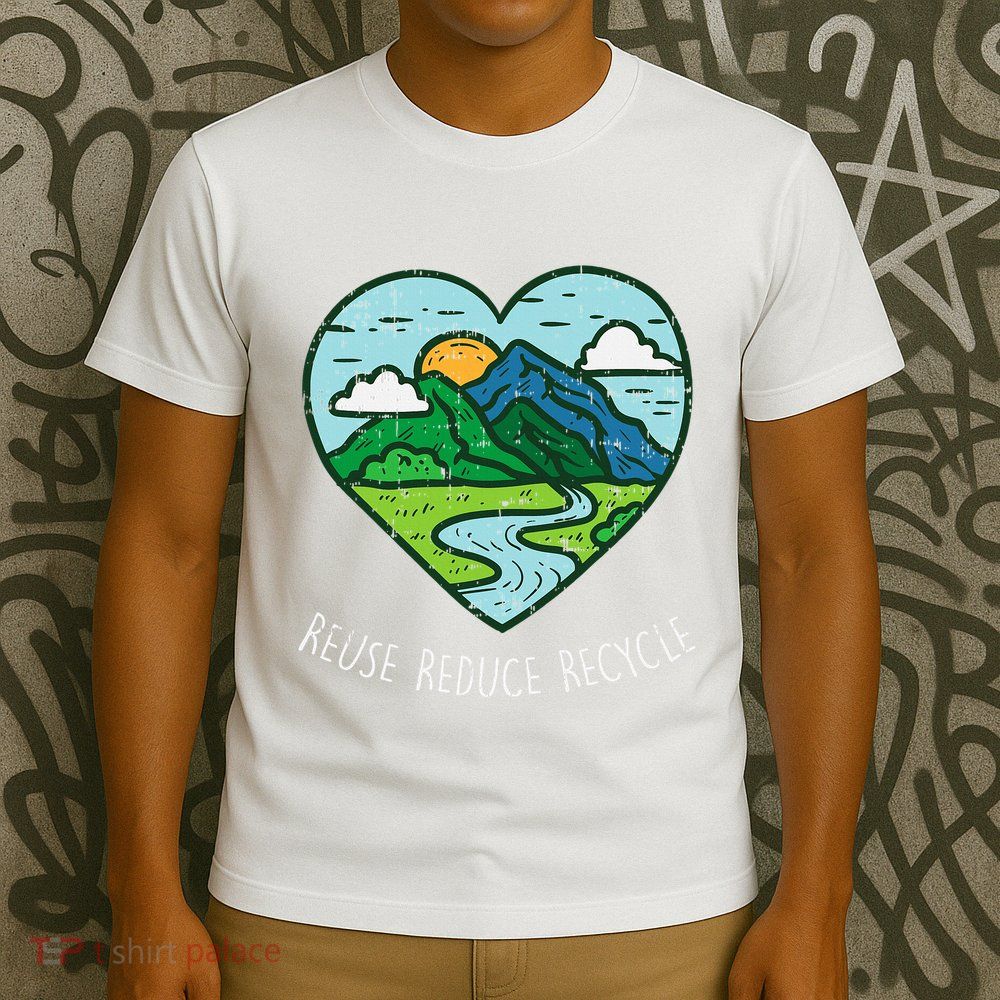 Reuse Reduce Recycle Earth Day Environmentalist Gift T-Shirt