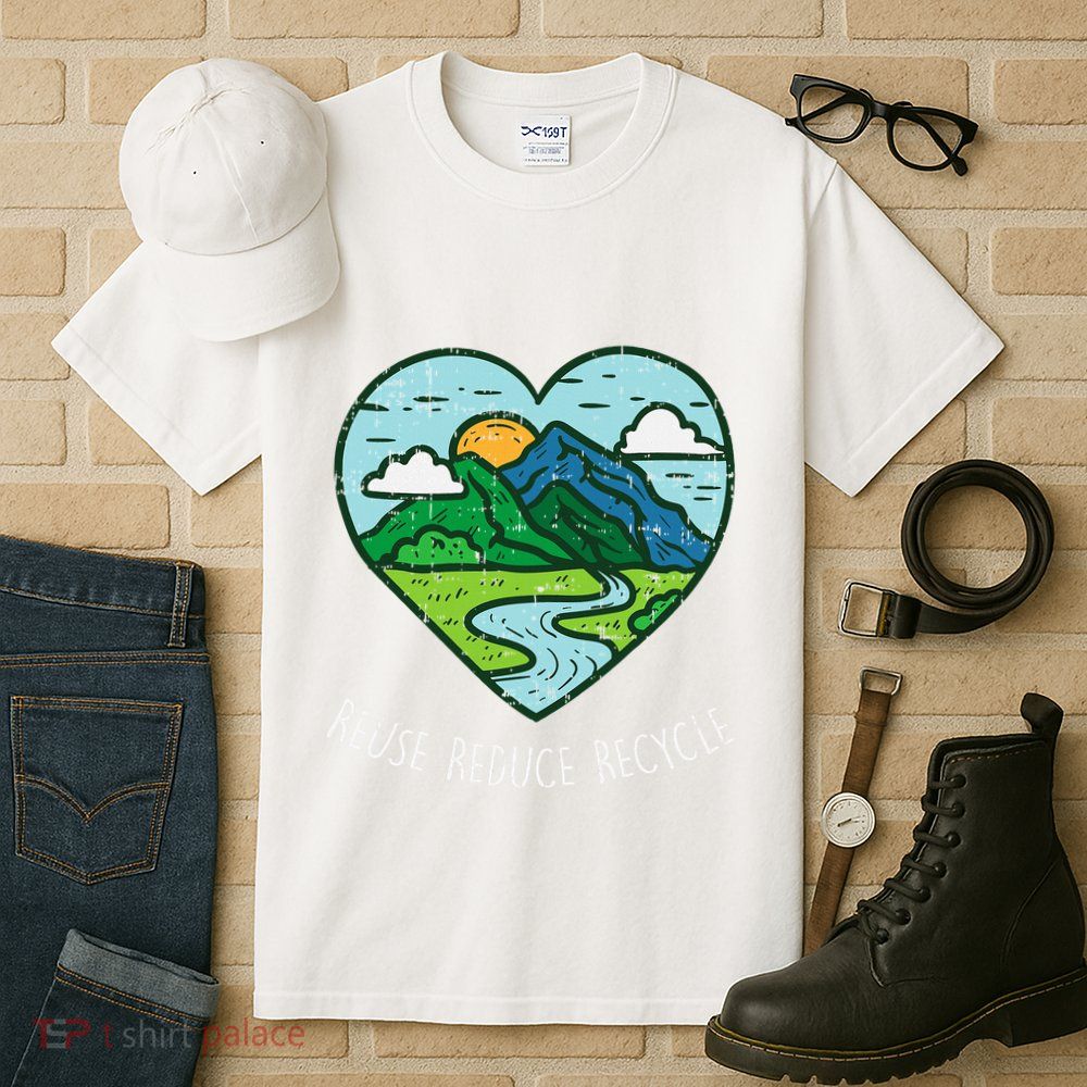 Reuse Reduce Recycle Earth Day Environmentalist Gift Tall T-Shirt