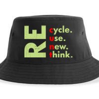 Recycle Reuse Renew Rethink Crisis Environmental Activism Sustainable Bucket Hat