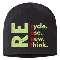 Recycle Reuse Renew Rethink Crisis Environmental Activism Sustainable Beanie