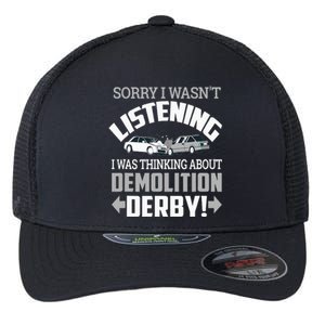 Road Rage Racer Demo Derby On Race Tracks Flexfit Unipanel Trucker Cap