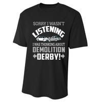 Road Rage Racer Demo Derby On Race Tracks Performance Sprint T-Shirt