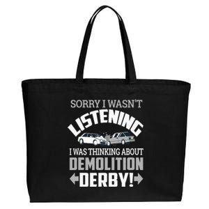 Road Rage Racer Demo Derby On Race Tracks Cotton Canvas Jumbo Tote