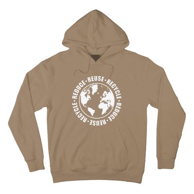 Reduce Reuse Recycle Earth Day Hoodie