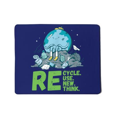 Recycle Reuse Renew Rethink Crisis Environmental Activism Mousepad
