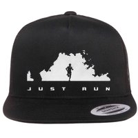 Runner Running Flat Bill Trucker Hat