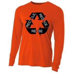 Reduce Reuse Recycle Eco System Gift Cooling Performance Long Sleeve Crew