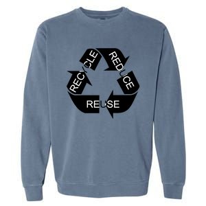 Reduce Reuse Recycle Eco System Gift Garment-Dyed Sweatshirt