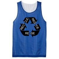 Reduce Reuse Recycle Eco System Gift Mesh Reversible Basketball Jersey Tank