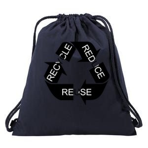 Reduce Reuse Recycle Eco System Gift Drawstring Bag