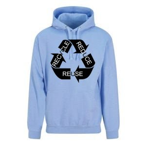 Reduce Reuse Recycle Eco System Gift Unisex Surf Hoodie